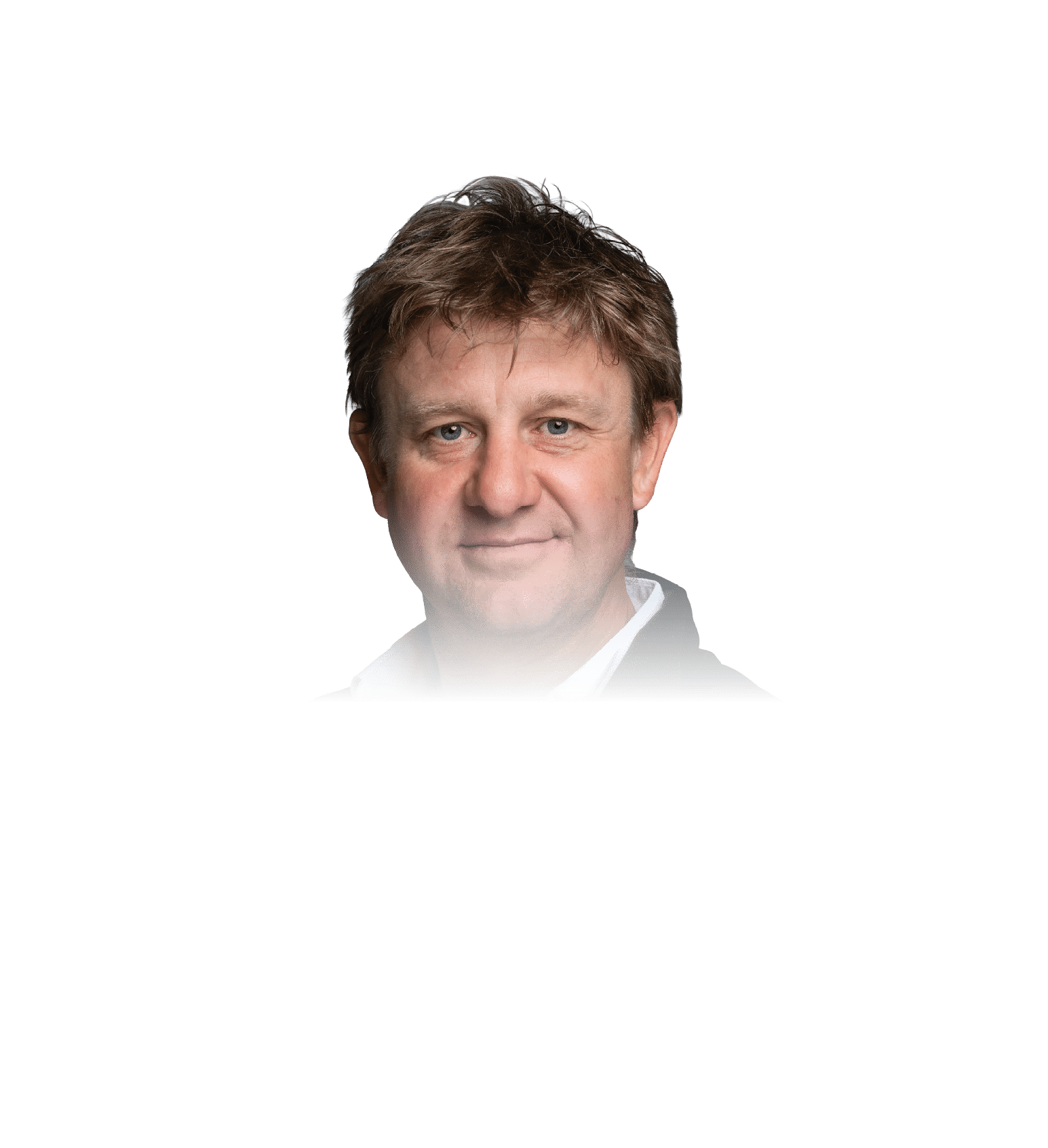 A man wearing a black vest with a logo on it. AI generated content