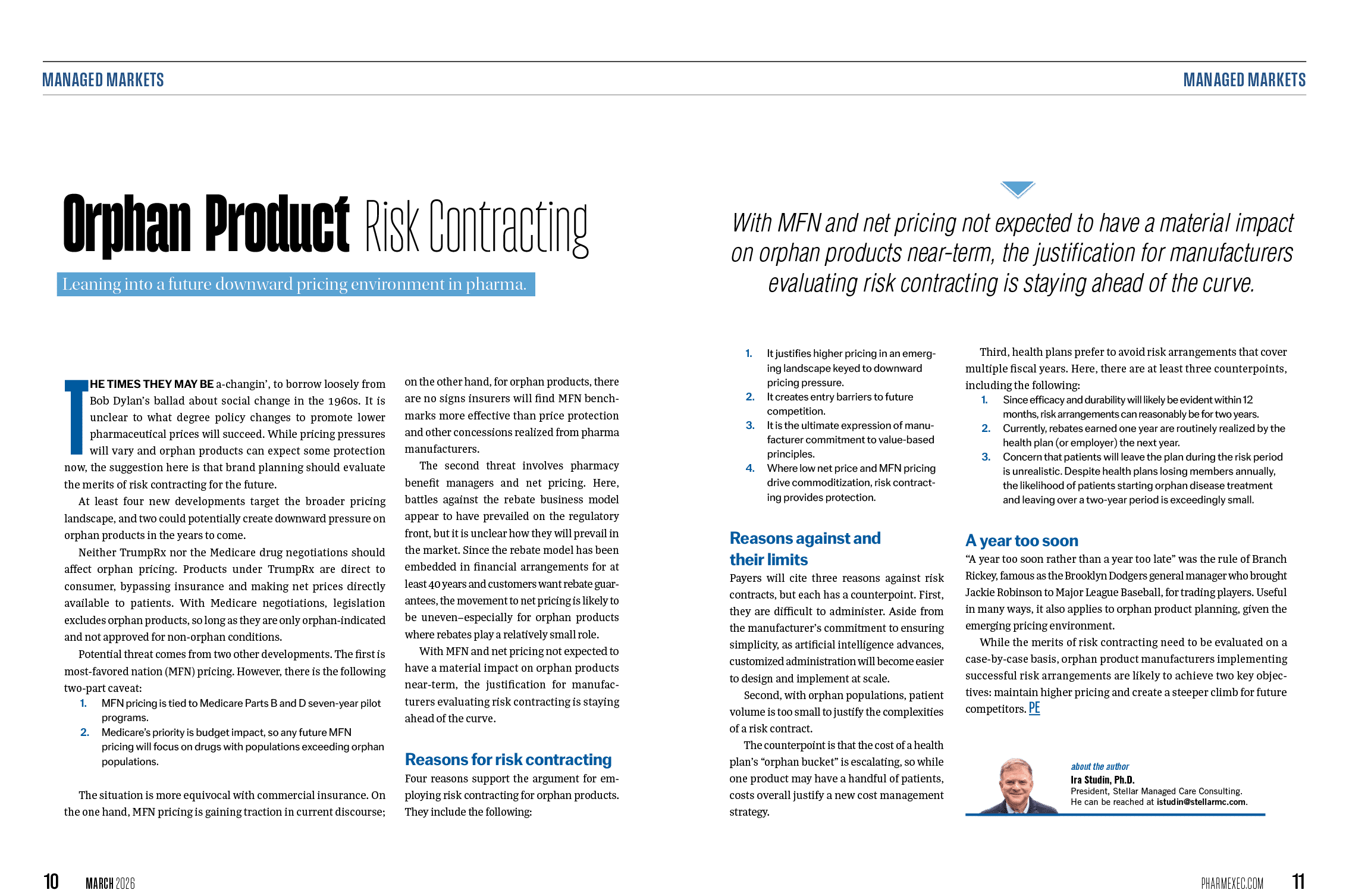 A magazine article titled “Opaque Product Risk Contracting" is displayed. AI generated content